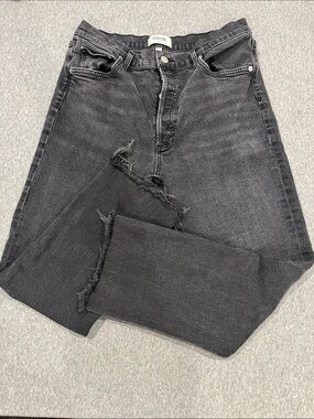 Agolde Riley jeans, high waist, cropped, size 31.